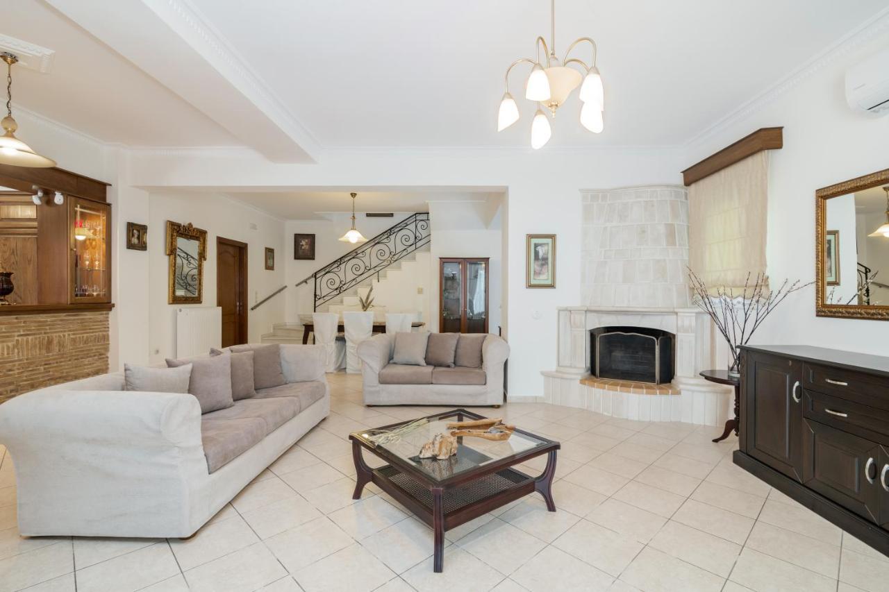 Luxury Villa Vanato & Pool Koukounaria ภายนอก รูปภาพ